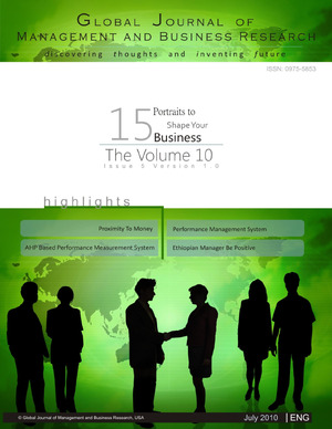 GJMBR Volume 10 Issue 5 Cover Image