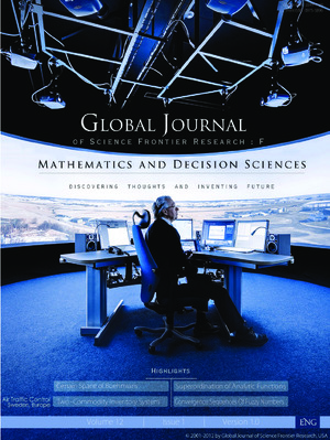 GJSFR Volume 12 Issue F1 Cover Image