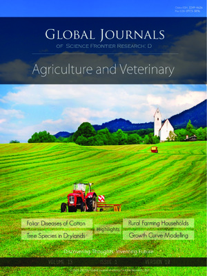 GJSFR Volume 13 Issue D1 Cover Image
